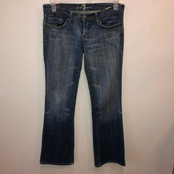 7 For All Mankind Womens Size 28 Medium Wash Blue Bootcut Pockets Denim Jeans - Picture 4 of 11